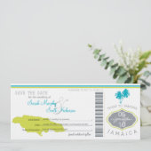 Save the Date Boarding nach Jamaika (Stehend Vorderseite)