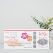 Save the Date Boarding nach Jamaika (Stehend Vorderseite)