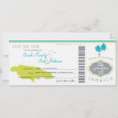 Save the Date Boarding nach Jamaika (Vorderseite)