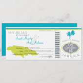 Save the Date Boarding nach Jamaika (Vorne/Hinten)