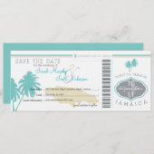 Save the Date Boarding nach Jamaika (Vorne/Hinten)