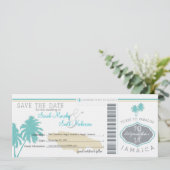 Save the Date Boarding nach Jamaika (Stehend Vorderseite)