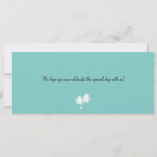 Save the Date Boarding nach Kolumbien (Rückseite)