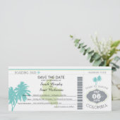 Save the Date Boarding nach Kolumbien (Stehend Vorderseite)