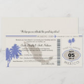 Save the Date Boarding nach Mexiko (Vorne/Hinten)