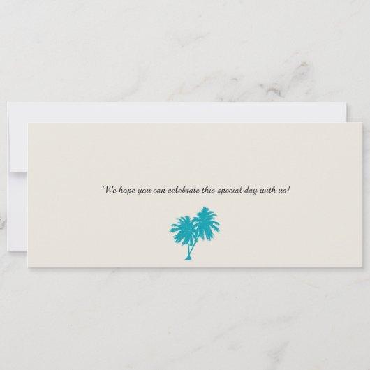 Save the Date Boarding nach Mexiko (Rückseite)