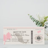 Save the Date Boarding nach Mexiko (Stehend Vorderseite)