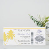 Save the Date Boarding nach Mexiko (Stehend Vorderseite)