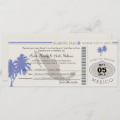Save the Date Boarding nach Mexiko (Vorne/Hinten)