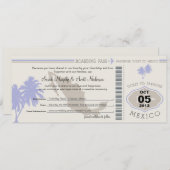 Save the Date Boarding nach Mexiko (Vorne/Hinten)