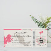 Save the Date Boarding nach Mexiko (Stehend Vorderseite)