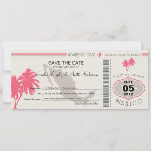 Save the Date Boarding nach Mexiko
