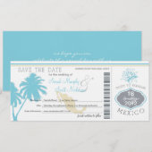 Save the Date Boarding nach Mexiko (Vorne/Hinten)