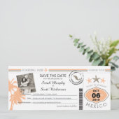 Save the Date Boarding nach Mexiko (Stehend Vorderseite)