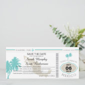 Save the Date Boarding nach Mexiko (Stehend Vorderseite)