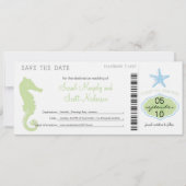 Save the Date Boarding Pass (Vorderseite)