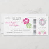 Save the Date Boarding Pass (Vorderseite)