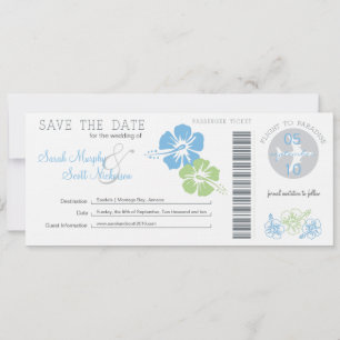 Save the Date Boarding Pass