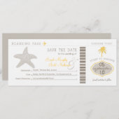 Save the Date Boarding Pass (Vorne/Hinten)