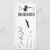 Save the Date - Boarding Pass Einladung (Vorderseite)