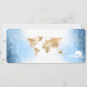 Save the Date Boarding Pass Map Kreuzschiff QRCode Einladung (Rückseite)