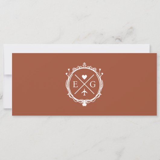 Save the Date Boarding Pass - Nostalgie Treviso Einladung (Rückseite)