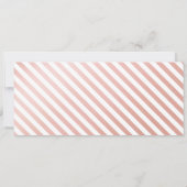 Save the Date Boarding Pass Rose Gold Karte Einlad (Rückseite)