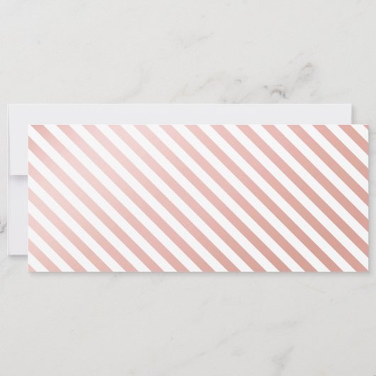 Save the Date Boarding Pass Rose Gold Karte Einlad (Rückseite)