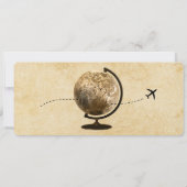 Save the Date Boarding Pass Vintage Karte Einladun (Rückseite)