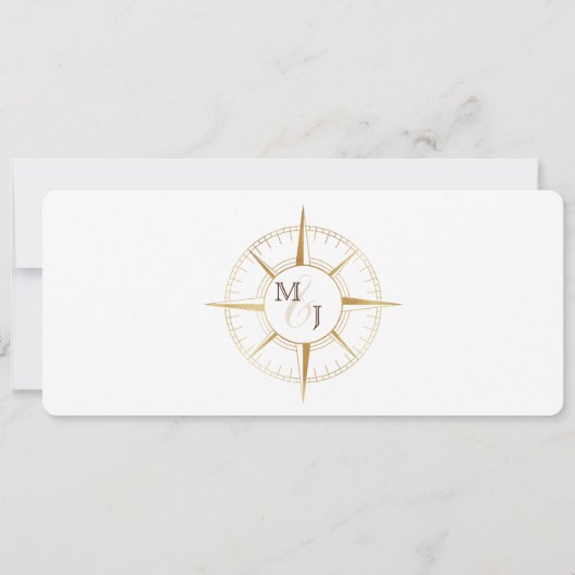 Save the Date Boarding Pass World Map Beach Foto Einladung (Rückseite)