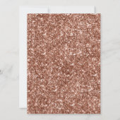 Save The Date Bogenförmige Hochzeit Roségold Karte (Rückseite)