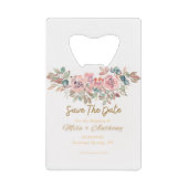 Save the Date Bohemisch Geldbeutel Flaschenöffner (Vorderseite)