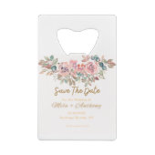 Save the Date Bohemisch Geldbeutel Flaschenöffner (Rückseite)