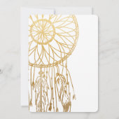 Save the Date Bohemische Dreamcatcher Imitats (Rückseite)