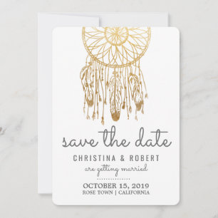 Save the Date Bohemische Dreamcatcher Imitats