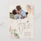 Save the Date Boho Bohemisch Card Einladung (Vorne/Hinten)