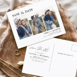 Save the Date Boho Minimalistisch Foto Modern Postkarte<br><div class="desc">Mit unserer Save the Date Boho Minimalistisch Foto Modern Postcard erfassen Sie die Essenz Ihrer Liebe. Diese Postkarte ist eine Mischung aus zeitgenössischem Minimalismus und böhmischem Charme und ist somit die perfekte Wahl für Ihre kommende Hochzeit. Diese Postkarte mit Ihrem hochgeschätzten Foto in der Verlobung wird zu einer greifbaren Erinnerung,...</div>