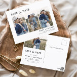 Save the Date Boho Minimalistisch Foto Modern Postkarte<br><div class="desc">Mit unserer Save the Date Boho Minimalistisch Foto Modern Postcard erfassen Sie die Essenz Ihrer Liebe. Diese Postkarte ist eine Mischung aus zeitgenössischem Minimalismus und böhmischem Charme und ist somit die perfekte Wahl für Ihre kommende Hochzeit. Diese Postkarte mit Ihrem hochgeschätzten Foto in der Verlobung wird zu einer greifbaren Erinnerung,...</div>