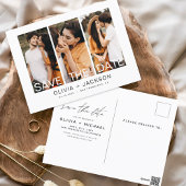 Save the Date Boho Minimalistisch Foto Modern Postkarte