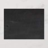 Save the Date Book Mark Favorits Modern Chalkboard Ankündigungspostkarte (Rückseite)