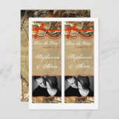 Save the Date Book Mark Favors Hunters Camoflouge Ankündigungspostkarte (Vorne/Hinten)