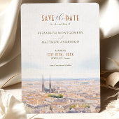 Save the Date Bordeaux Frankreich Zielort Einladung