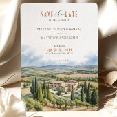 Save the Date Borgo di Castelvecchio, Italien Einladung