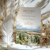 Save the Date Borgo di Castelvecchio, Italien Einladung