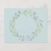 Save the Date Botanische Eukalyptus-Hochzeit Flyer (Hinten)