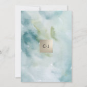 Save The Date. Botanische Hochzeitsankündigung Save The Date (Rückseite)