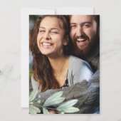 Save The Date. Botanische Hochzeitskarte Date (Rückseite)
