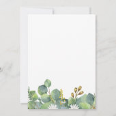 Save the Date botanischer Eukalyptus + daistisches (Rückseite)