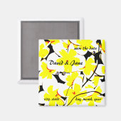 Save the Date Bouquetmagnet Magnet (Vorderseite/Rückseite)