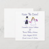 Save The Date! Braut & Groom Holding Herz Date (Vorne/Hinten)
